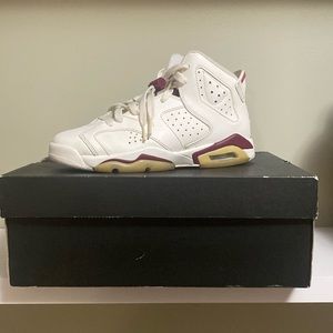 Jordan 6 retro “maroon/OG BG” size 5y